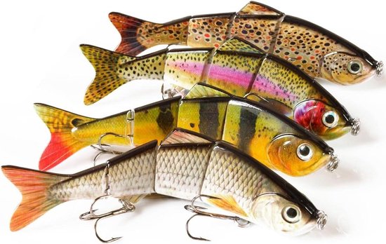 5-delige Jerkbait Set - Jerkbait snoek - Jerk Wobbler - snoek kaas - 90mm - 21g van Yarrah.