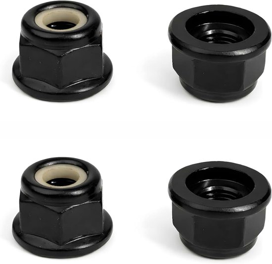 5-delige set mesmoeren voor bosmaaier M10 X 1,0 voor FS55 FS66 FS74 FS76 FS80 FS86 FS86 FS87 FS88 FS90 FS100 FS110 FS120 FS130 FS250, linkse schroefdraad zaagbladmoer M10 (M10x1 4-delig)