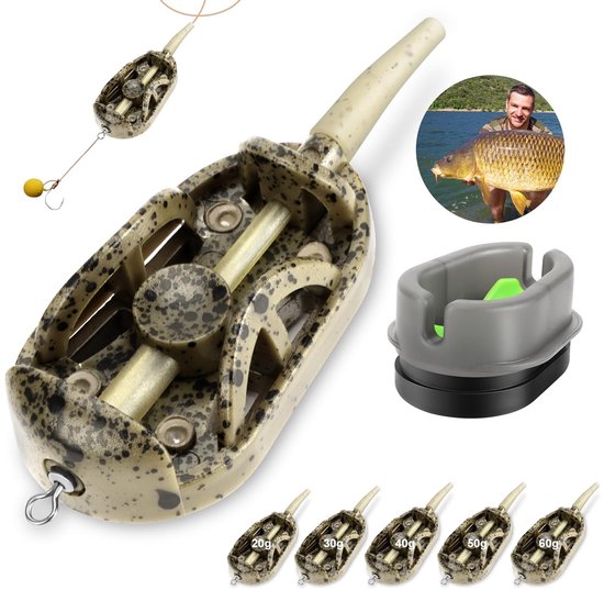 5-in-1 Feeder Accessoires voor Karpervissen met Diverse Gewichten