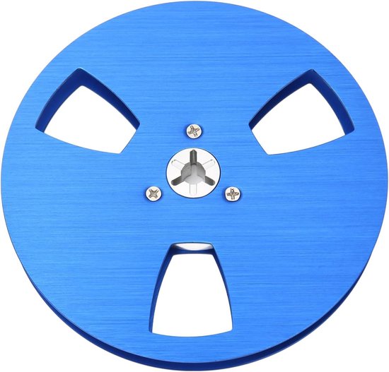 5 Inch Opname Spoel van Aluminium Legering met 3 Windbestendige Gaten voor Geluidsopname en Bending Bestendige Flens, Geschikt voor 1/4 Lege Tape Reel