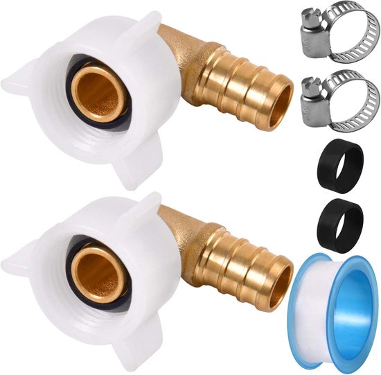 5 Stuks 1/2 Inch NPT Vrouwelijke Draad PEX Swivel Elbow 90 Graden Waterpomp Fittingen voor RV en Loodgieterswerk