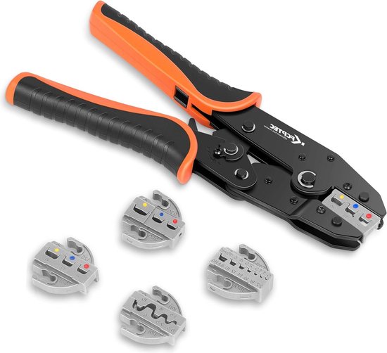 5 stuks Rateldraad Crimper Kit - Quick Change Jaw voor krimpkous - adereindhulzen draadklem KFN-33J van Merkloos