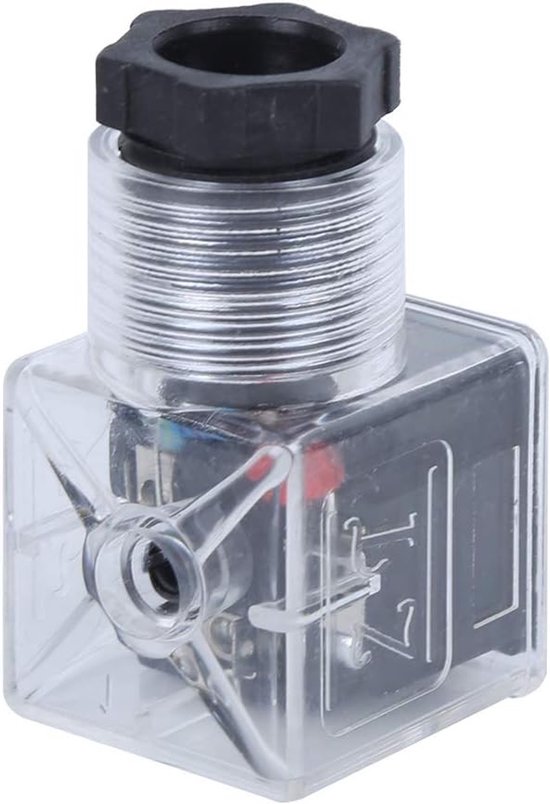 5 stuks transparante solenoïde spoelpluggen voor betrouwbare afdichting en crimpverbindingen, geschikt voor DC 24V 10A hydraulische solenoïde kleppen