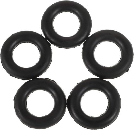 5 Stuks Zwarte Naai Machine Spoel Winder Rubber Band Ring - Handige Spoelhouder voor Naai Machines zoals Singer, Brother en Janome