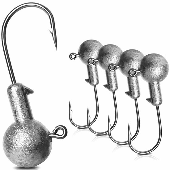 5 stuks/partij Jig Head Vishaak 3.5g-20g Gewogen Haak Jig Vishaak Zachte Worm Jig Haak voor karpervissen