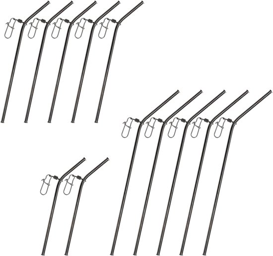 5 voor 9/12 cm - 2 voor 7 cm visserij - anti-tangle boom - hengelaccessoireset - afstandhouders - vissen - anti-klitten - metaal - feeder-accessoires - voor verschillende visomgevingen