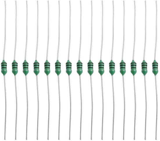 50 Stuks Kleur Ring Inductor 100uH 0.25W Axiale RF Spoel voor Auto Verlichting en Audio, 100V
