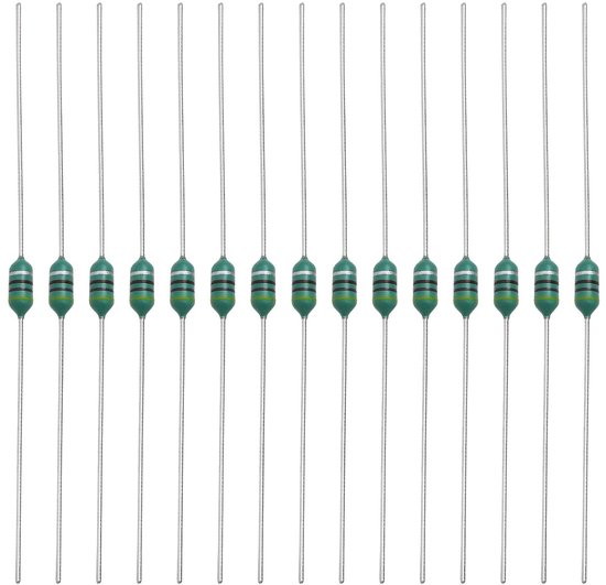 50 Stuks Kleur Ring Inductor 470uH 0.25W Axiale RF Spoel voor Auto Verlichting en Audio, 100V