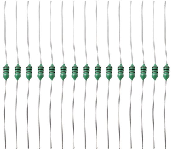 50 Stuks Kleur Ring Inductor AL0307 100uH 0.25W Axiale RF Spoel voor Auto Verlichting en Audio, 100V van Merkloos