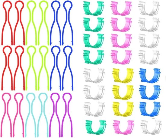 50 Stuks Kleurige Spoelclips - Plastic Klemmen voor Borduren, Quilten en Naaien - Organiseer Draadspoelen Efficiënt