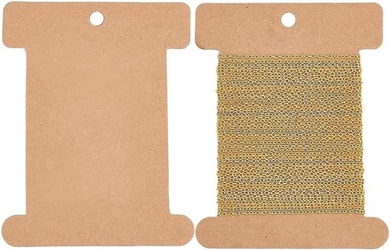 50 Stuks Kraft Karton Spoel Organizer voor Handwerken, Naaiopslag en Borduurprojecten - Draadhouder voor Creatieve Klussen