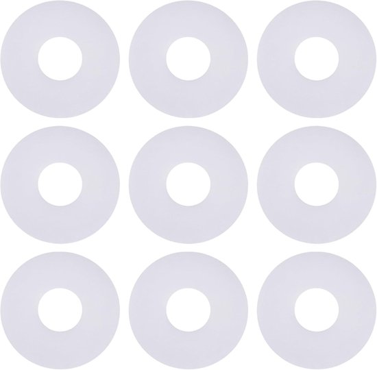 50 Stuks PTFE Witte O-Ringen voor 6mm Spoolas voor Voorste Slip Reel, Geschikt voor Hengelsport en Vissen Accessoires
