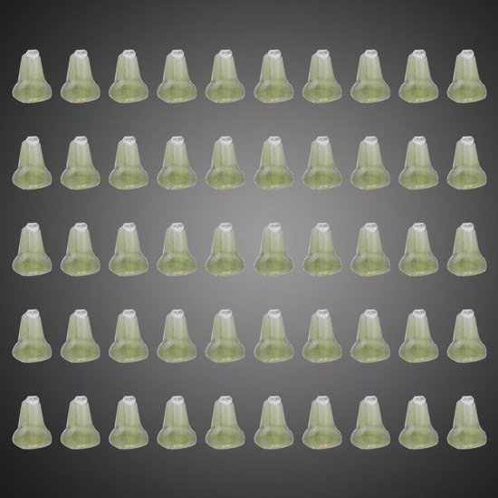 50 stuks visvoerstoppers met dobberstopper voor visgerei-accessoire (groen) van Merkloos