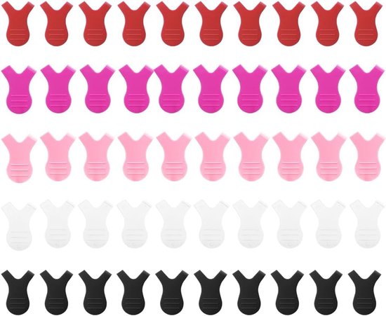 50 stuks Y-wimperkam, laminering, wimperaccessoires, wimperkam voor krullen, verbeterd model, 5 kleuren