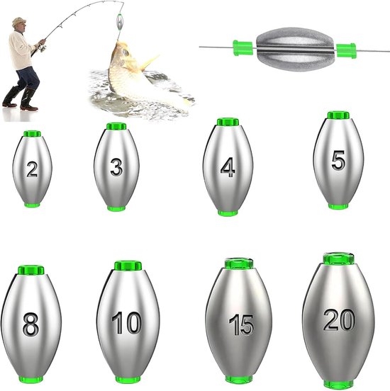 50pcs Fishing Lead Base - Lead Zinc - Outdoor Sports Fishing - 2g/3g/4g/5g/8g/10g/15g/20g