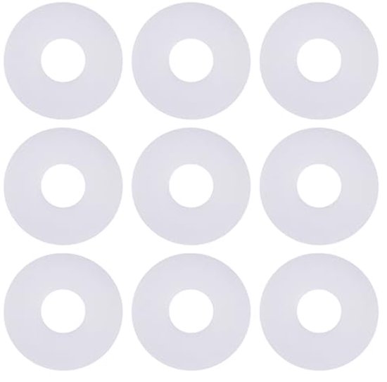 50Pcs PTFE White Coil Profile O-Ring Gasket For 6mm Spool Shaft For Front Drag Reel Compatible with FOX Compatible with Penn 6mm Rollers