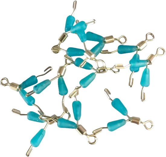 50pcs Silicone Quick Sub Line Clamp Fishing Float Sinkers Stop Fishing Quick Hook Splitters Flexible Fork Sub Line - ShopVlot