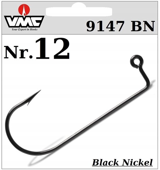 50x VMC 9147BN Haak nr. 12 voor Jigkoppen - Hi-Carbon Steel van VMC