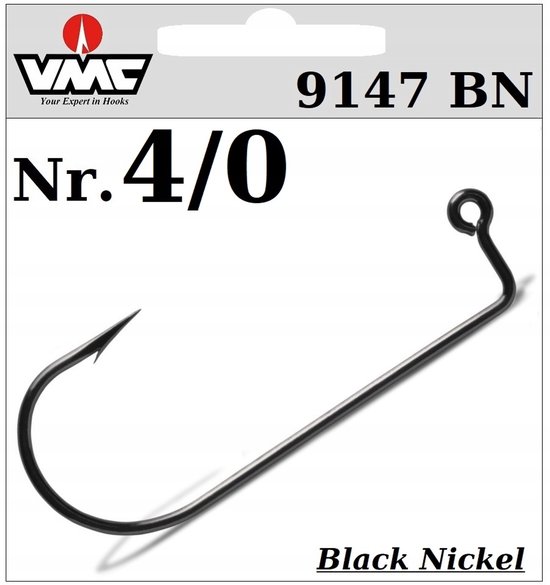 50x VMC 9147BN Jig Haken Maat 4/0 - Hi-Carbon Staal van Merkloos