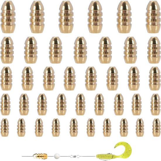 52-delige Messing Visloodjes Set - Diverse Maten