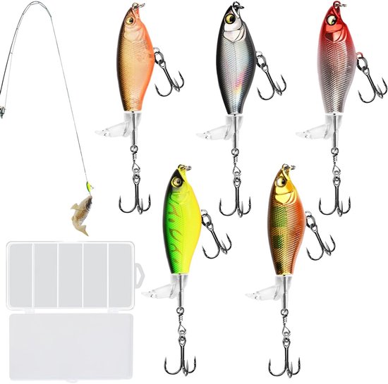 5.5 inch (14 cm) Zander Wobbler voor Zoet- en Zoutwater, Perfect voor Snoekbaars, Forel en Roofvis