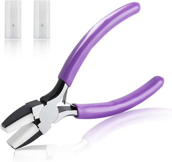 5,5-inch dubbele nylon platte kaaktang voor het maken van sieraden - zachte kaaktang