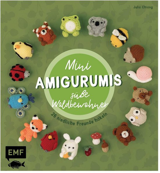 55 Mini Amigurumi Haakpatronen: 26 Schattige Bosbewoners Haken van Merkloos