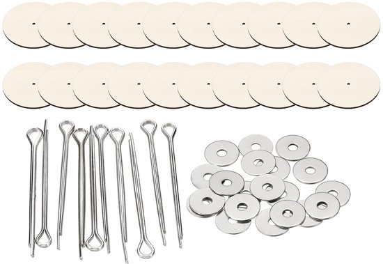 55mm poppengewrichtjes, set van 10 verwijderbare kneppeltjes met vezelplaatbakje voor het maken van beerpoten, hoofdgewrichtjes en DIY-knutselaccessoires