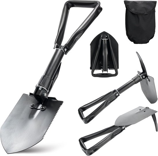 58 CM, 23 INCH, Multifunctionele Vouwbare Schop, Wordt Geleverd met een Kompas