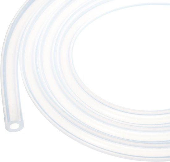 5m (16ft) Siliconen Slang 5mm ID 10mm OD Heldere Industriële Kunststof Slangen Pure Siliconen Slangen voor Pomp Sifonering Drainage Irrigatie Brouwerij, 3/16" x 3/8"