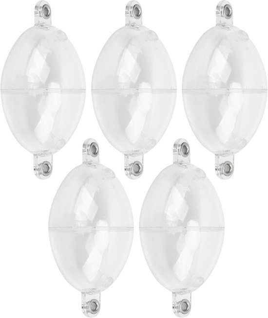 5Pcs Bright Color Oval Balls - Fishing Float With Water Filling Holes - Great Buoyancy for Majority of Fishing Ways - Vissen Accessoires