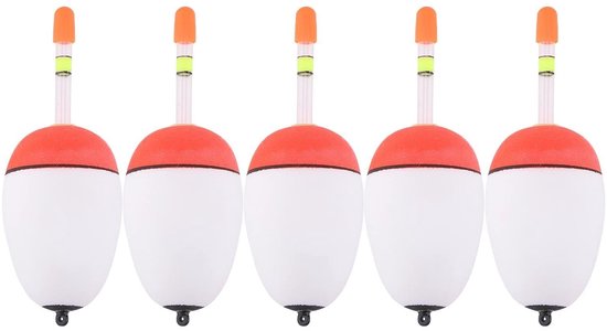 5PCS EVA Drift Float - Light Stick Foam Fishing Floats - Long Range Shot Hanging Drifting Accessories voor Outdoor Night Fishing