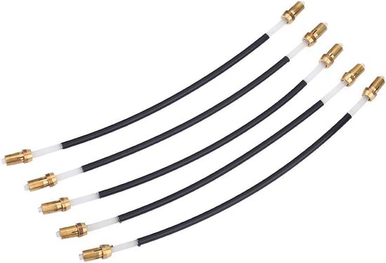 5Stks Viool Staartstuk Staart Gut Nylon Staart Gut Tailcord met Messing Schroef Koord Vervanging voor 3/4 4/4 Viool Deel Accessoires