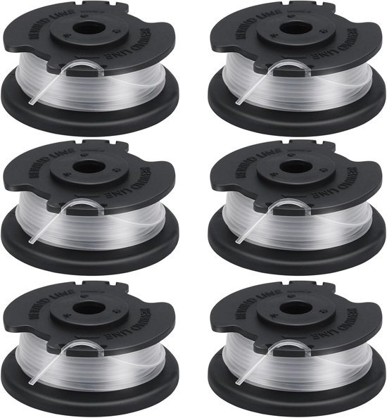6 spoelen GE-CT 18/28 vervangende draad - 1,6 mm draaddikte - 5 m draadlengte - voor Einhell GE-CT 18/260 Li accu-bosmaaier GE-CT 18/28 Li TC, GE-CT 18/28 van kwb