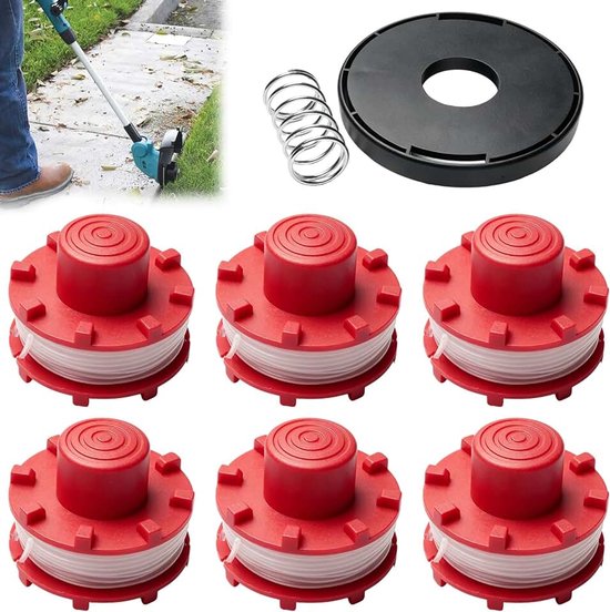 6 stuks, 8 m x 2 mm, compatibel met Einhell GE-CT 36/30 Li E, GE-CT 36/33 LI E, AGILLO 36/255 BL, AGILLO 18/200