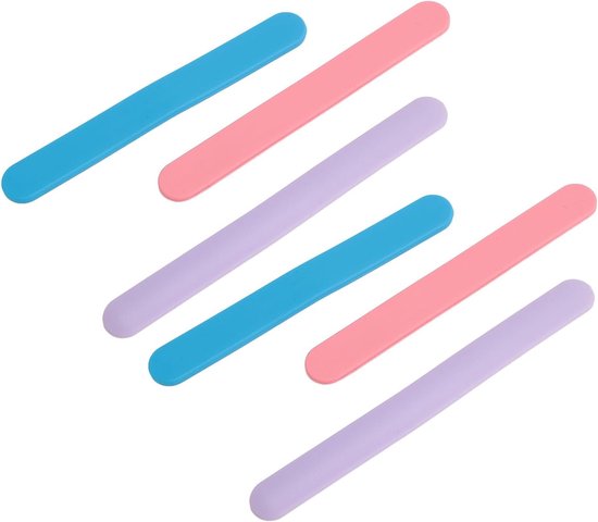 6 STUKS Kosmetische Lepel, Siliconen Wax Stick, Nonstick Herbruikbare Cosmetische Spatel, Gezichtsroerstaaf voor Haarverwijdering Mengbemonstering, Roerstaafje voor gezichtsmasker