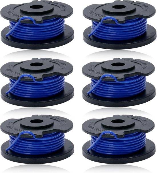 6 stuks spoel draadspoel voor Ryobi One AC14RL3A Olt1832 Rac124 OLT1825M P2000 omhuld garen voor Ryobi 18 V, 24 V, 40 V trimmerspoel trimmer 5132002434
