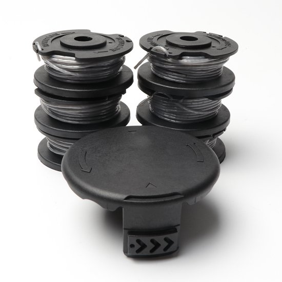 6 stuks Spool - 1 hoes - geschikt voor Bosch Easy Gras Cut 18 V 23 26 18 Strimmer Bijlagen - Onderdeelnummer F016800569 F016800385