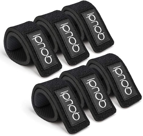 6 Stuks Verstelbare Vissershengelriemen - Elastische Bait Straps en Hengelbandages - Onmisbare Vissersaccessoires voor Optimaal Hengelen en Organisatie van Vissersgear
