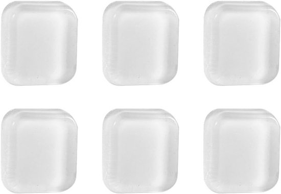 6 Stuks Zelfklevende Siliconen Deurstopper voor Koelkast - Transparante Wandbescherming, Antikras en Duurzaam voor Deurklinken en Vloeren