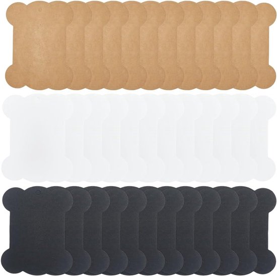 60 Stuks 3 Kleuren Borduurgaren Kartonnen Botvorm Papier Garen Klossen Organizer Borduurwerk Katoen Draad Vriendschap Armband String Kaarten Houder voor Kruissteek Draad Naaien Opslag