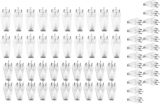 60 stuks fotohaken voor harde muurschilderingen, haken voor het ophangen van schilderijen, naadloze fotohaken voor gipsplaat, gipsplaat en betonnen muren van Merkloos