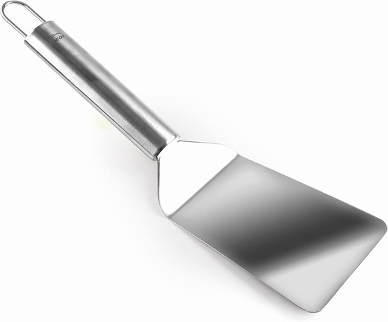 60266 Spatel, schuin, roestvrij staal, ergonomische handgreep, vaatwasmachinebestendig, 28 cm, roestvrij staal