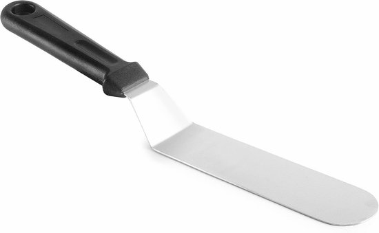 60482 Spatel, schuin, roestvrij staal, ergonomische handgreep, 15 x 4 cm, vaatwasmachinebestendig