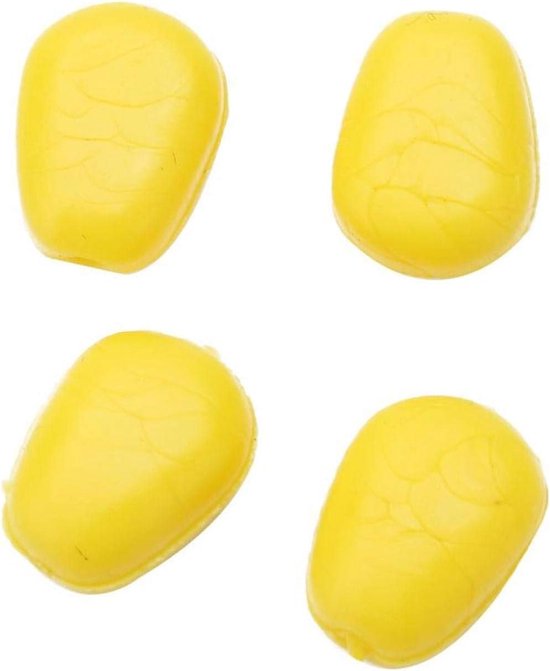 60pcs Fishing Lures Soft Topwater Lures Carp Fishing Corn 6 Colors Floating Artificial Pop up Baits(Yellow) van BNKBZG