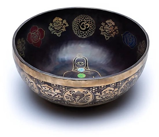 7 Chakra Klankschaal Gekleurd - 5200-5800 G; ±38 Cm - 5200-5800 g; ±38 cm