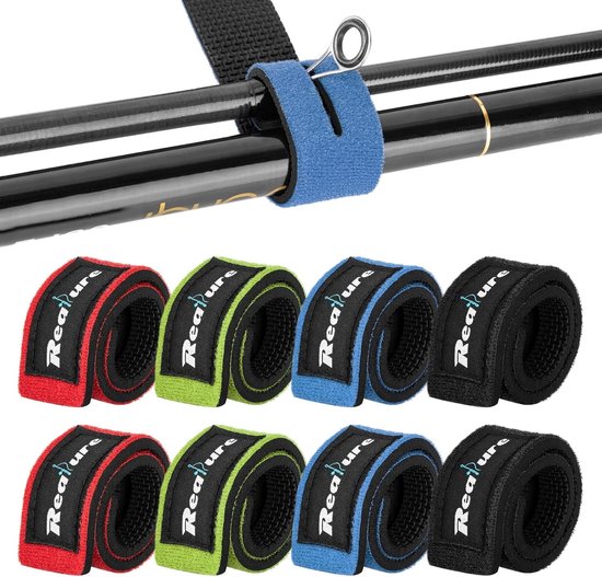 8-delige Verstelbare Elastische Vistrap voor Hengels, Ideaal voor Spinning en Feeder Hengels (4 Kleuren)