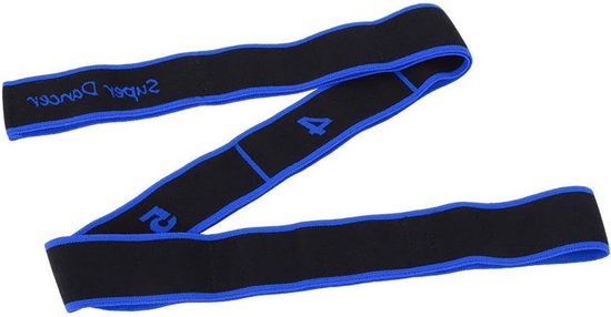 8 Loops Elastische Oefenband voor Ballet, Yoga en Pilates - Ideaal voor Spierversterking, Rekken en Fysiotherapie (Blauw)