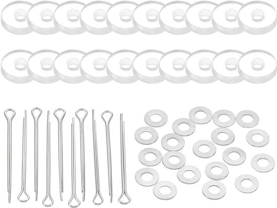 8 mm poppengewrichten, 10 set verwijderbare splitpen gewrichten connector en acryl dienblad voor beer ledematen maken hoofdgewrichten doe-het-zelf ambachten accessoires