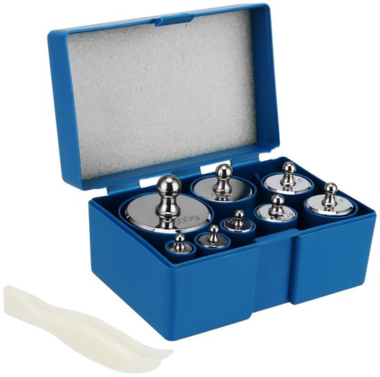 8 Piece Set M2 Calibration Weight,Calibration Grams Weight Set 10g 20g 50g 100g 200g 500g Calibration Weight Set with - ShopVlot
